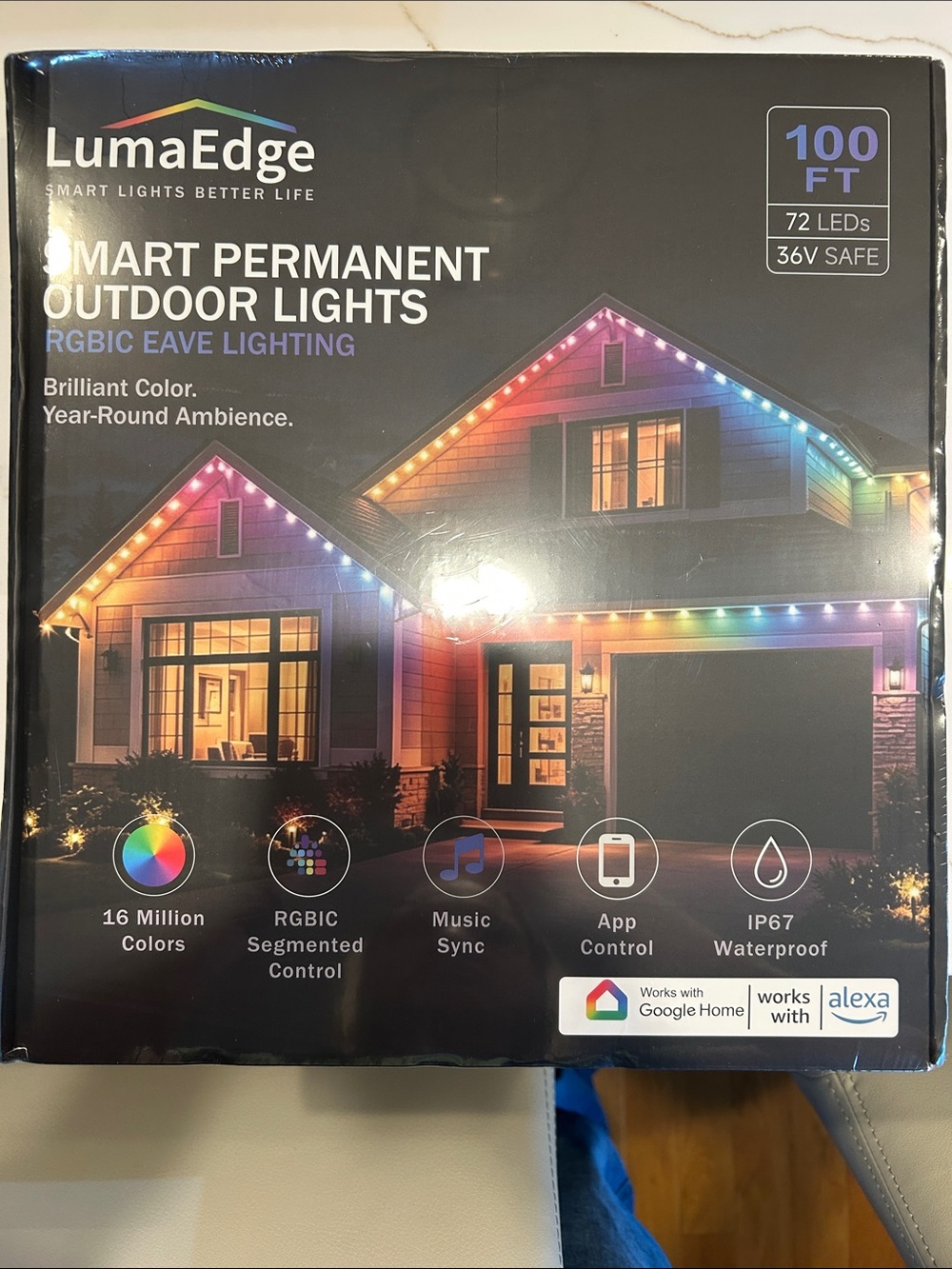 RGBIC Outdoor Eave Lights - Multicolor